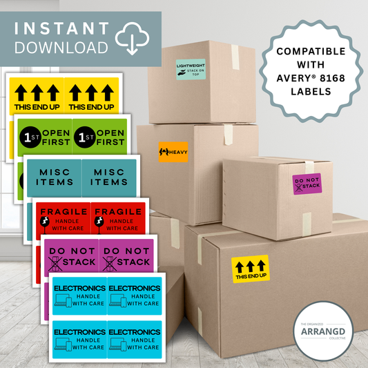 Large Handling Labels – 3.5"x5" – 4 Per Sheet