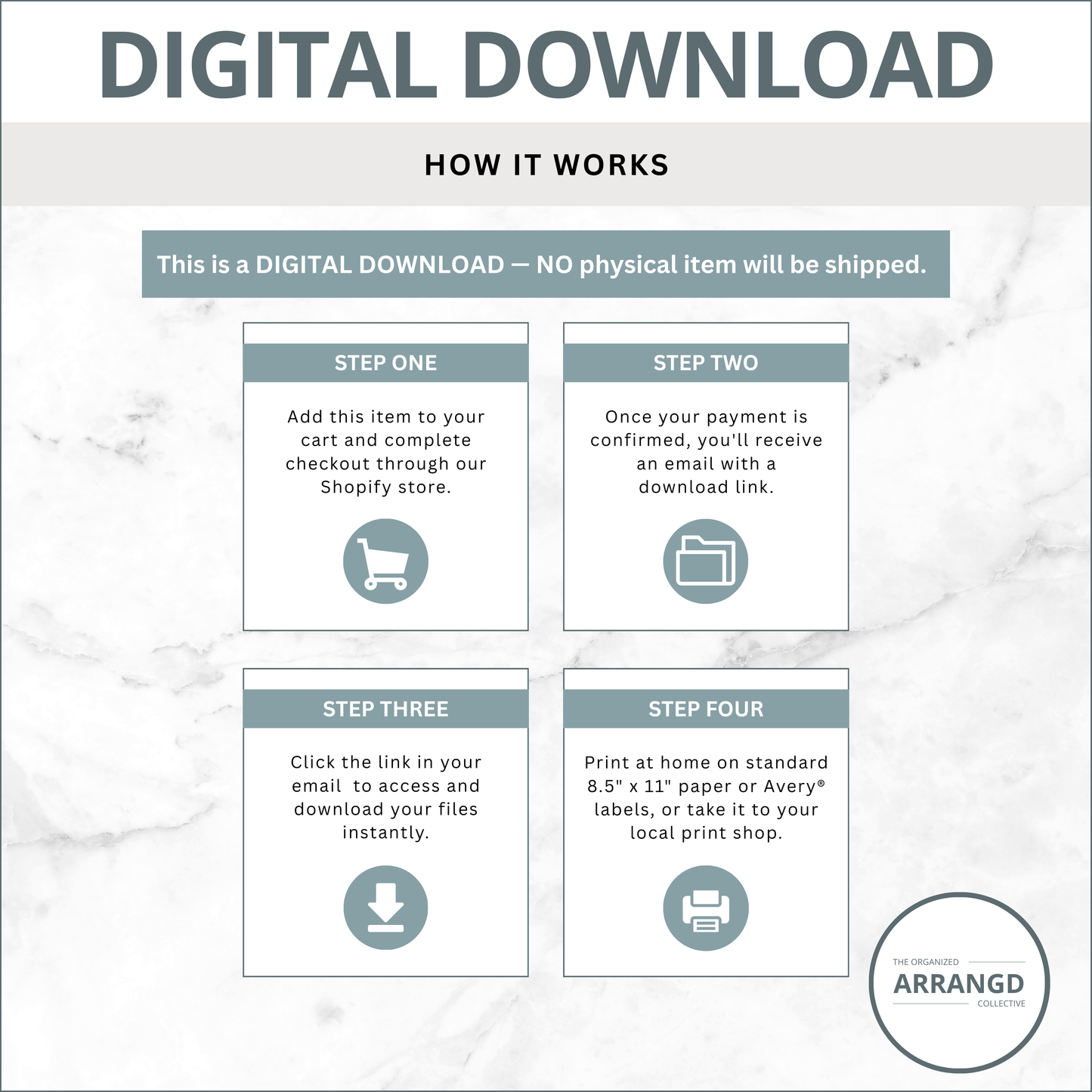 Medium Handling Labels – 3.75" x 2" – 8 Per Sheet